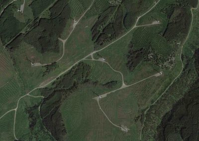 Wind farm from above - image from google maps